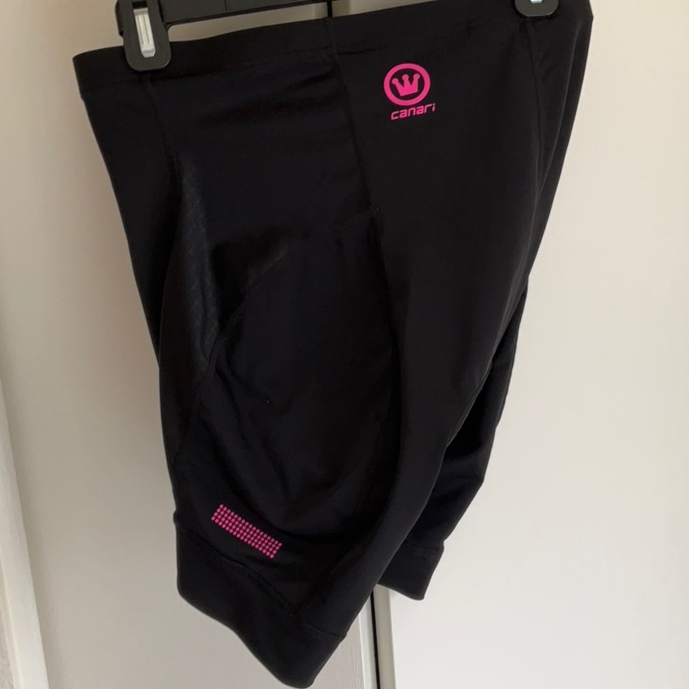 Canari Women's Black Bike Shorts, Sz L